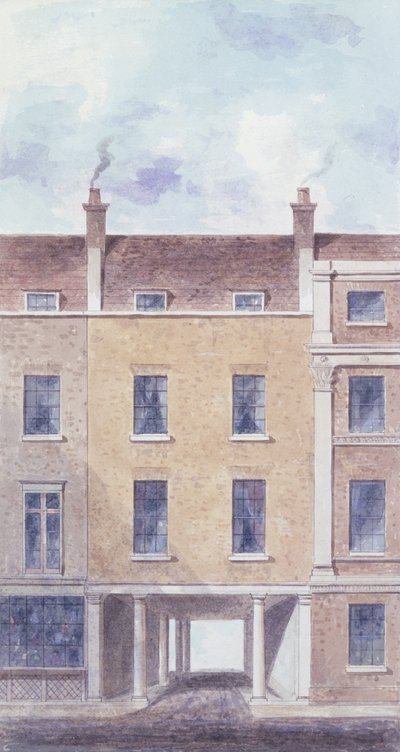 The Old Entrance to Scotland Yard by T. Chawner